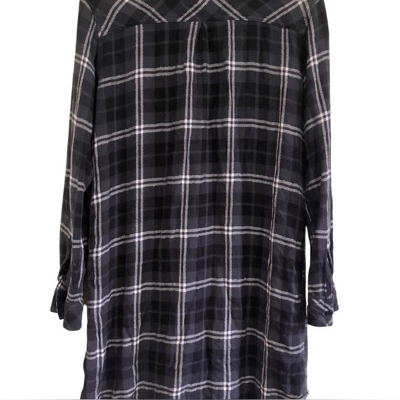 Rails Bianca Shirt Dress or Tunic in Onyx, Slate & White Combo - Picture 6 of 11